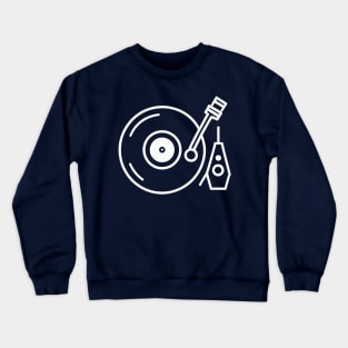 Record Store Day Vinyl New Wave Turntable Crewneck Sweatshirt